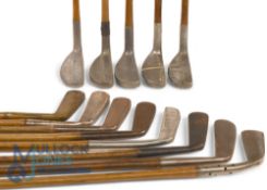 13x Various putters to incl The Victory Maxwell hosel style flanged putter, Ben Sayers, North