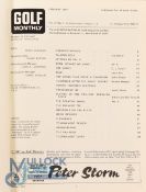 1967 Golf Monthly Magazines comprising a complete Bound Volume (wrappers removed) bound in green