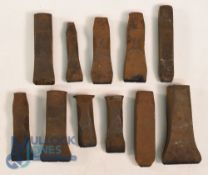 Collection of Golf Clubmakers and Retailers Cast Iron Club Head and Shaft Stamps (11) to incl