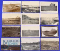 Interesting collection of 20thc Cruden Bay Golf Club, players, and the course postcards (12) -