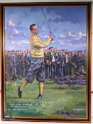 Craig Campbell Golf Prints of Old Tom Morris at St Andrews and Cotton's Approach to the 7th Hole