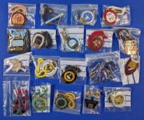 Collection of Horse Racing Enamel Members Badges. Covering the years 1960 - 2000s for the