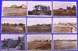 Interesting Collection of St Andrews Golfing Postcards: Bobby Jones, and other golfers playing the