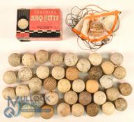 39x Assorted square dimple and recessed loose golf balls t/w mint unused Spalding Kroflite lattice