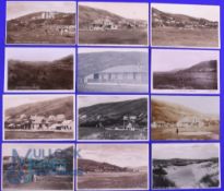Interesting collection of early Aberdovey black and white golfing postcards (12) to include The