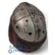 Vintage Rawlings A12 American Football Helmet. 1940s red and silver with adjustable strap overall - Image 2 of 3