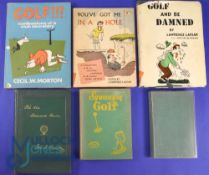 Collection of Golf Humour, Fiction, Indoor Games and Cartoon Sketch Books from the 1931 to the early