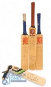 Selection of Miniature Cricket Bats. All signed by Essex CCC players including under 19 teams (4)