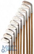 Rare Set of Matching Kro-Flite Sweetspot Irons (10) by Spalding showing the Patent Number Sept 13,
