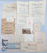 The New Golf Course St Andrews: Paperwork account sheets from 1957 annual meeting 1961 and 1962,