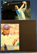 2 Golf signed colour Photographs of Severiano Ballesteros and Padraig Harrington - both well