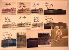 Jack Nicklaus signed colour photograph - signed with dedication, with a collection of 8 Gary Player