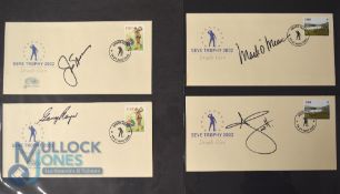 Golf Autographs - Signed First Day Covers features 8x signatures including Jack Nicklaus, Mark O'