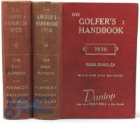 The Golfers Handbook & Year Book 1935 and 1936 - illustrated with photographs and advertisements,