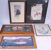 Quantity of Golf Prints and Pictures with noted examples of Elegancies of Golf, Thomas Hodge 1862