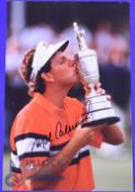 1989 Mark Calcavecchia Open Golf Champion signed coloured press photograph - played at Royal Troon