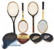 Tennis - Selection of Vintage Tennis Rackets. All made by Slazenger to include various models: