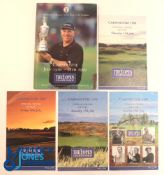 Autographs - multi-signed 1999 Open Golf Championship Programme Carnoustie with Order of Play Sheets