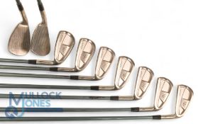 Mizuno Zoid T Oversize XV Golf Irons (9) 3 through to 9, P and SW with 714L stamped to the hosel,