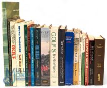 Qty of Golf books to include: The First Golf Review Heath Robinson Humours Of Golf, Golfs Best Short