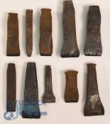 Collection of Golf Clubmakers and Retailers Cast Iron Club Head and Shaft Stamps (10) to incl George