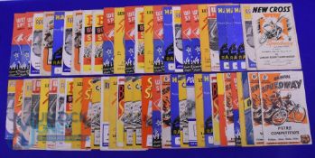 1950s Speedway Programmes. Featuring various teams to include West Ham, Rayleigh, Bristol,