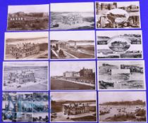 Interesting Collection of St Andrews Golfing Postcards (12) to incl various views of The R&A