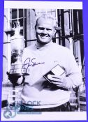 1966 Jack Nicklaus Open Golf Champion signed b&w press photograph - played at Muirfield with Jack