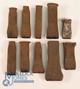 Collection of Golf Clubmakers and Retailers Cast Iron Club Head and Shaft Stamps (10) to incl