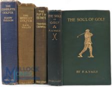 Early Golf Instruction Books to include: 1926, The Fifth Estate, The Soul of Golf P A Vaile 1912,