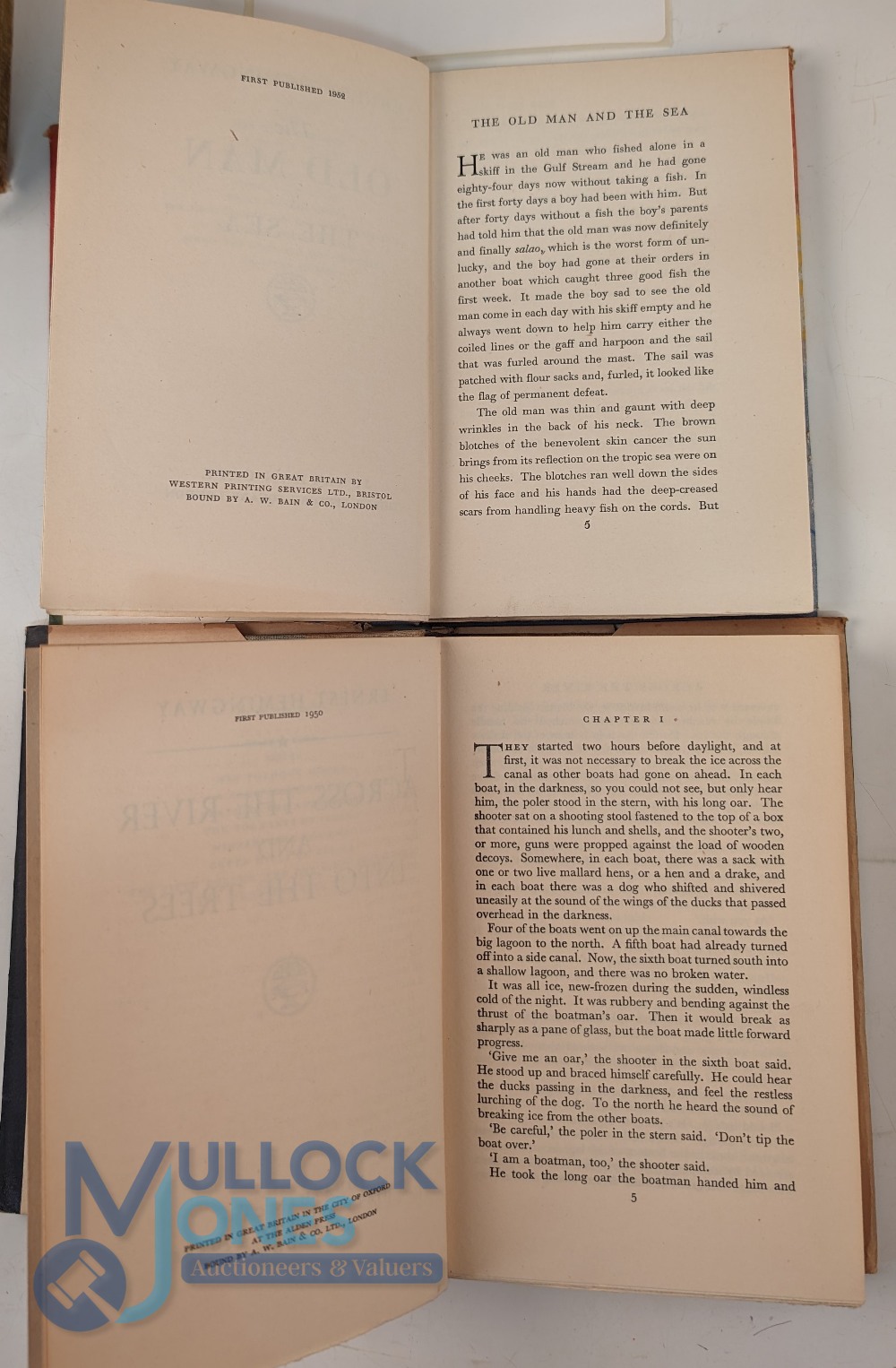 Ernest Hemingway Book Collection: to include the Old Man and the Sea 1952 Jonathan Cape UK 1st ed - Image 3 of 3