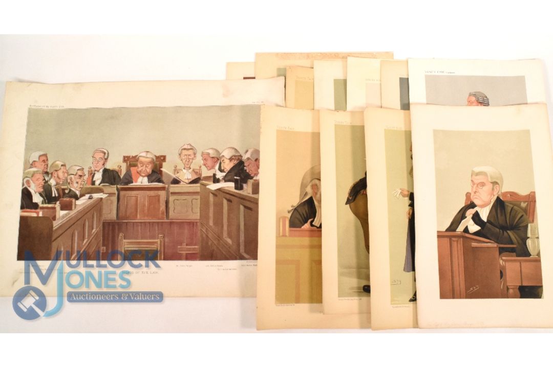Original Law Vanity Fair Prints 1887 to 1902 featuring prints Right Hon James Hanner, A Popular - Image 1 of 5