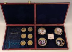 Queen Elizabeth Coin Collections. To include Life of Queen Elizabeth II set of 6 gold plated