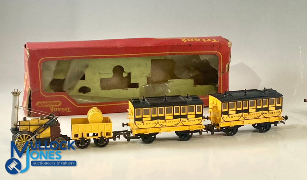 Triang R346 Stephenson's Rocket. Complete with 2 coaches (1964) a worn box plus, a Triang Lord of - Image 2 of 2