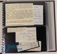 The Marquess of Hartington's Autograph Collection: An important collection of cut signatures from