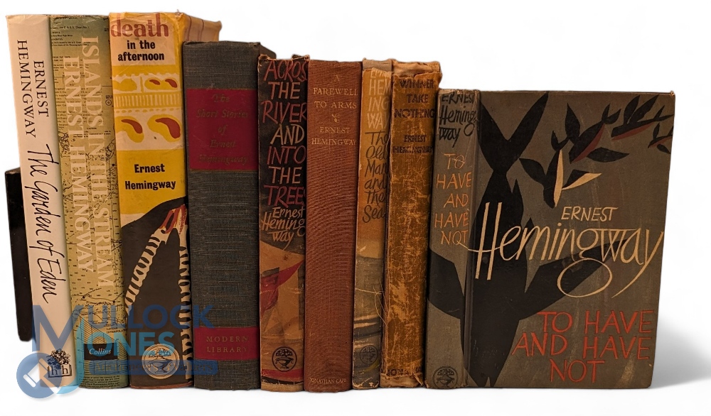 Ernest Hemingway Book Collection: to include the Old Man and the Sea 1952 Jonathan Cape UK 1st ed