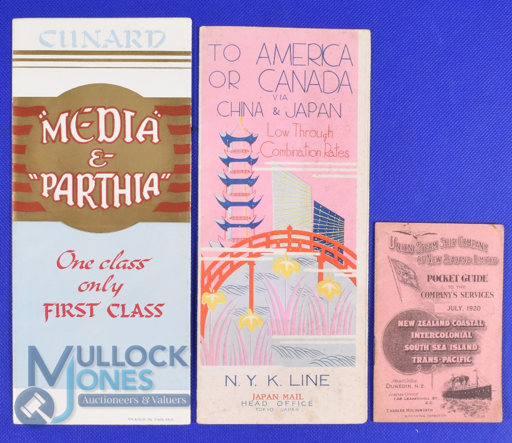 Shipping - Union Steamship Company of New Zealand 1920 Pocket Guide - An extensive 28 page Pocket