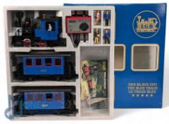 LGB Lehmann G Guage The Blue Train Set. This is a starter set in the range from Lehmann in