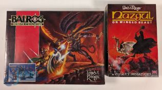Lord of the Rings Citadel miniatures. Nazgul on the Winged Beast together with Balrog Encounter at
