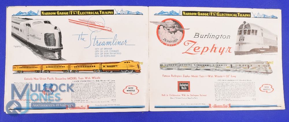 Model Railway Catalogues (4) to include: American Flyer Trains 1936 - A large impressive 42 page - Image 2 of 3
