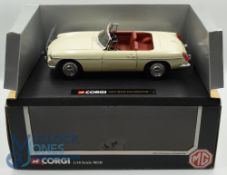 Corgi 1963 MGB Roadster - Detailed 1:18 scale model for adult collector's mint condition in original