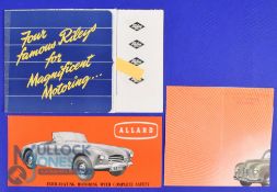 Automobile Sales Catalogues (3) Riley; Famous in Five Continents 1949 - A 7 page fold out brochure