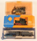 N Gauge Locomotives. Bachmann 4802 Usra Santa Fe, Minitrix 5101 Baldwin, Roco 4150 (3)