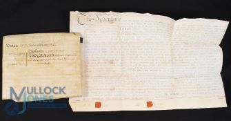 Somerset - Lease of an Inn: extensive indenture on nine sheets of parchment dated September 29th