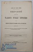 South Africa - Cape of Good Hope 1868 Reports of Public Officers in the Divisions of Victoria