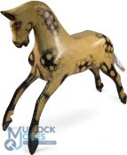 Antique Rocking Horse, late 19th century, in painted and carved wood, a good-looking horse only