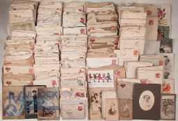 Collection of World War One Letters. From the Rice Family for the period 1909 to 1916 discharged