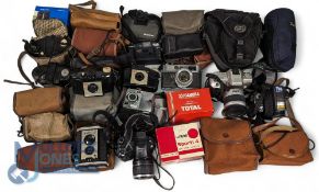 Mix lot of Photographic Cameras. To include Kodak, Agfa, Ilford together with some modern examples