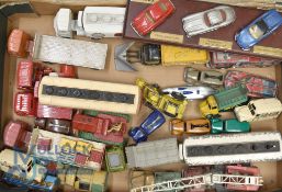 Dinky Toys Play worn Cars & Commercials. To include Tankers, Lorries, Cranes, Tractors, Sports