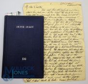 WWII - extensive diary for 1941 written by a military secretary, written in a small but very neat